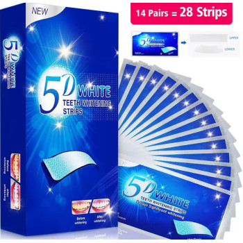 Benzi pentru Albirea Dinților – 5D/9D White Strips, Formulă delicată cu sensibilitate redusă